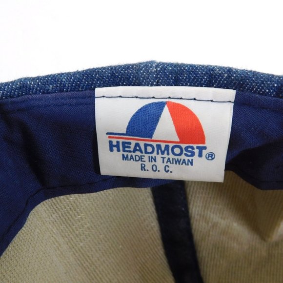 Longhorn Barbecue Mens Regular Size Blue Denim Trucker Hat Cotton Spokane - Picture 10 of 11